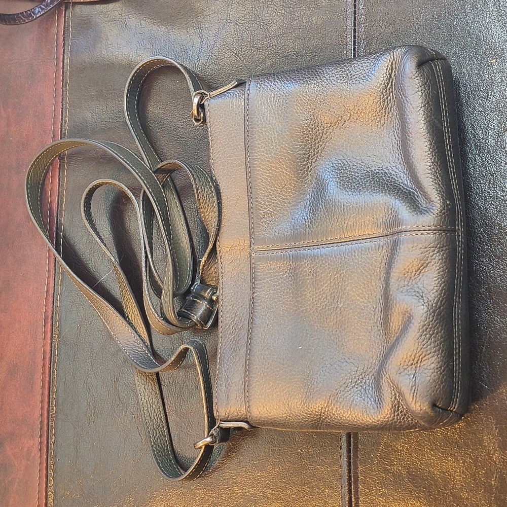 Brighton Jagger Elegant Pewter Grayish Crossbody Bag - Picture 2 of 6